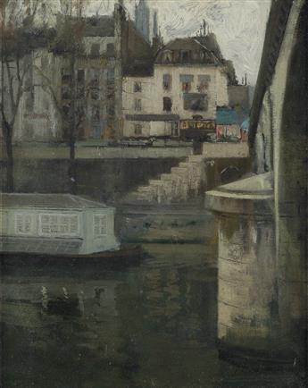 RICHARD E. MILLER Along the Seine, Paris.